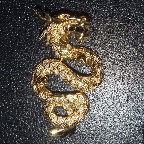 EFFY Jewelry - EFFY 14K DIAMOND DRAGON PENDENT